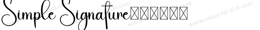 Simple Signature字体转换